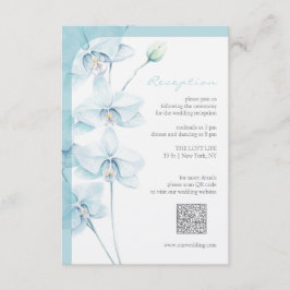 Begrüßungsempfang für Soft Blue Orchid Begleitkarte