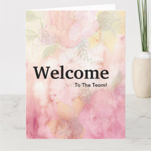 Begrüßungsfarbe für neue Mitarbeiter Karte