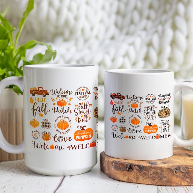 Begrüßungsfeiertag im Herbst Kaffeetasse (Von Creator hochgeladen)