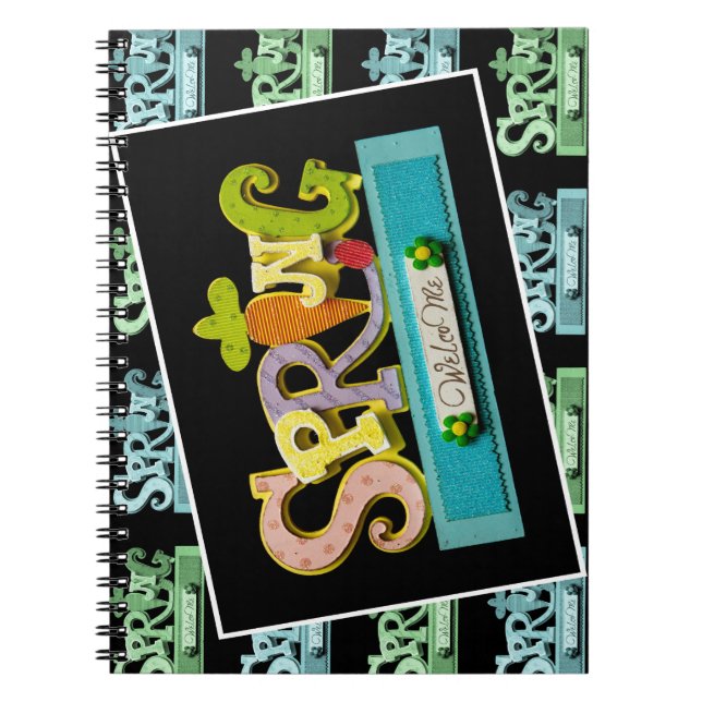 Begrüßungsfrühling Notizblock (Vorderseite)