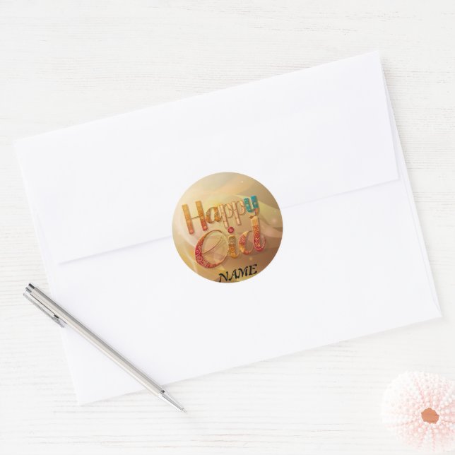 Begrüßungsgeschenk Personalisiert Runder Aufkleber (Umschlag)