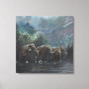 Begrüßungsgewässer 1990 leinwanddruck