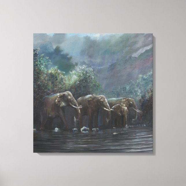 Begrüßungsgewässer 1990 leinwanddruck (Vorderseite)