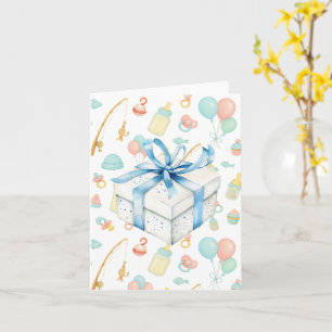 Begrüßungsjunges für Angelfreunde Karte