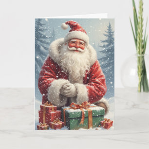 Begrüßungskarte des Weihnachtsmanns Karte