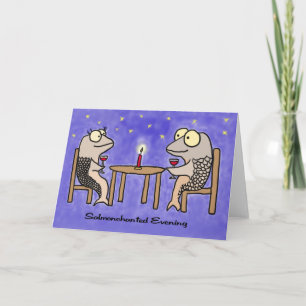 Begrüßungskarte für den Abend Karte