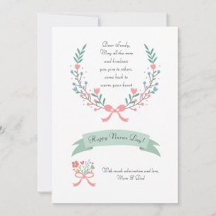 Begrüßungskarte für die psychiatrische Betreuung Feiertagskarte