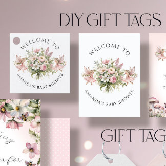 Begrüßungsmarken für die verzauberte Fee Floral Be Quadratische Visitenkarte