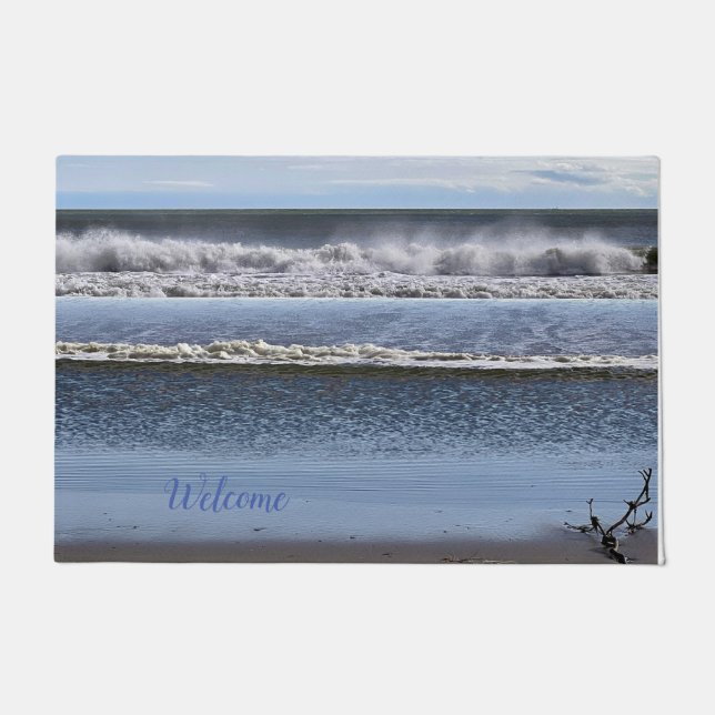 Begrüßungsmatte für Zuhause an der Küste Fußmatte (Vorderseite)