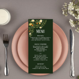 Begrüßungsmenü für Grüne Flora Menükarte