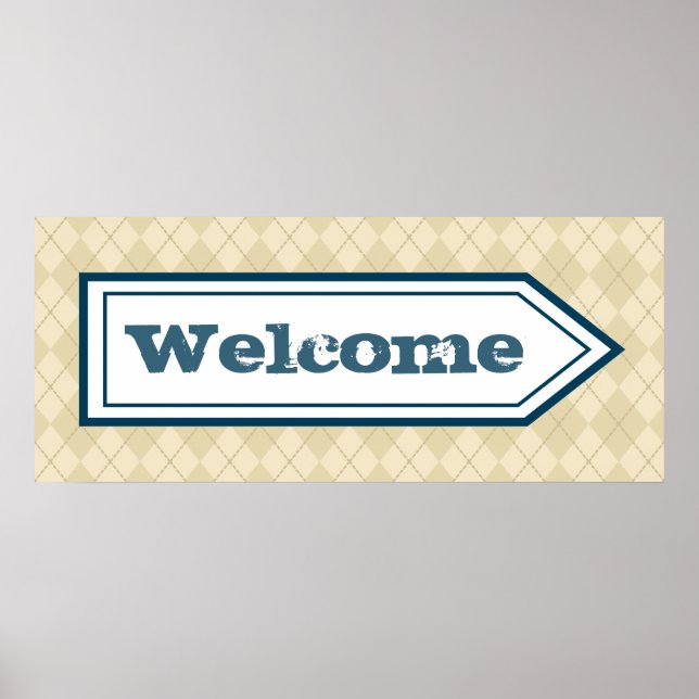 Begrüßungspapier Poster (Vorne)