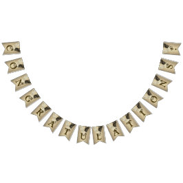 Begrüßungsparty Golden Glitzer Brautgarten Wimpelkette