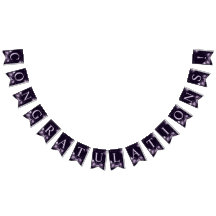 Begrüßungsparty Lila Blumenrahmen