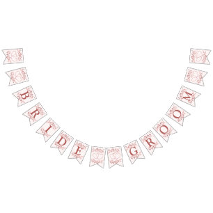 Begrüßungsparty Peach Rosa Dekor Moderne Wimpelkette