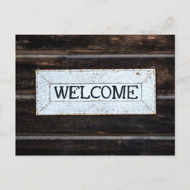 Begrüßungspostkarte Postkarte (Vorderseite)
