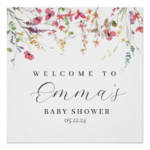 Begrüßungsschild für die Wildblume, Wildblume-Plak