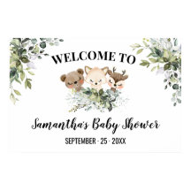 Begrüßungsschild Kinderdusche Forest Animals Poste