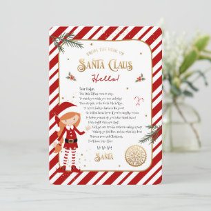 Begrüßungsschreiben der ersten Elf-Ankunft