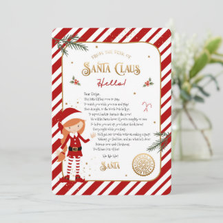 Begrüßungsschreiben der ersten Elf-Ankunft