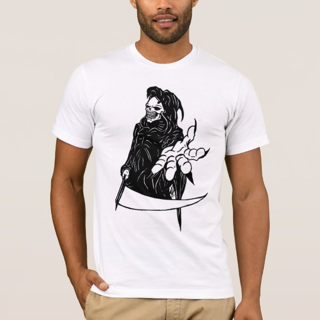 BegrüßungsSensenmann T-Shirt (Vorderseite)