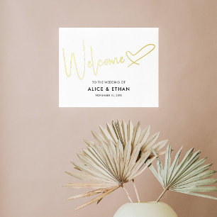 Begrüßungssignatur-Script-Herz Foliendrucke