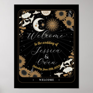 Begrüßungssignatur Tarot-Zeichen Hochzeit Hallowee Poster
