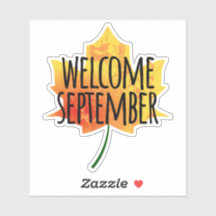 Begrüßungssticker für September