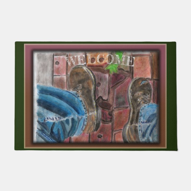 Begrüßungsstiefel bei Ease Fußmatte (Vorderseite)