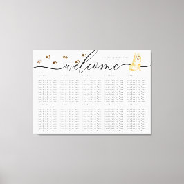 Begrüßungstablett-Tischnummern von Corgi Leinwanddruck