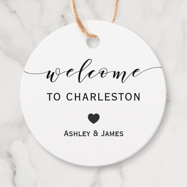 Begrüßungstags, Begrüßungstags Geschenkanhänger (Vorderseite)