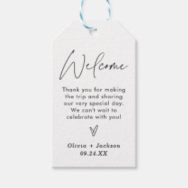 Begrüßungstags, Boho Danke für Tag Geschenkanhänger