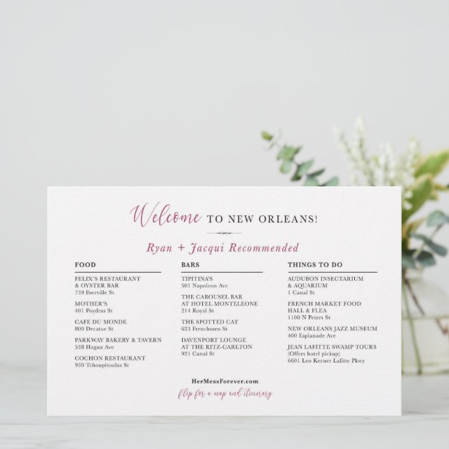 Begrüßungstagskarte - CUSTOM für Jacqui (Stehend Vorderseite)