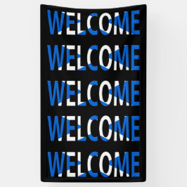 Begrüßungsüberlagerung auf der schottischen Flagge Banner