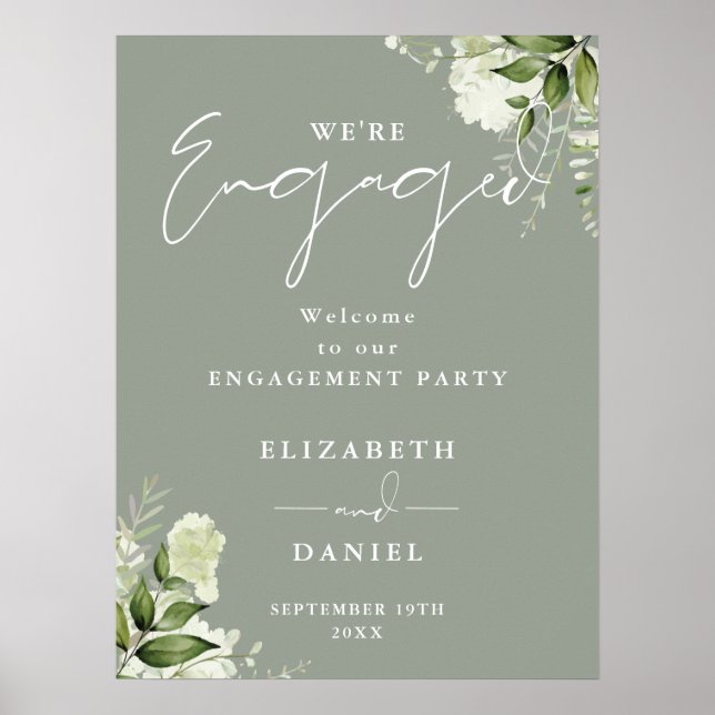 Begrüßungsunterschrift der Grünen Ansprechpartei Poster (Vorne)