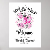 Begrüßungsunterschrift des Brautparty "Hexen trink