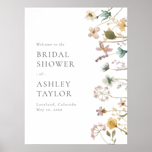 Begrüßungsunterschrift für das Brautparty Poster (Vorne)