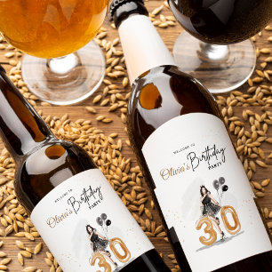 Begrüßungszeichen 30. weinetikett