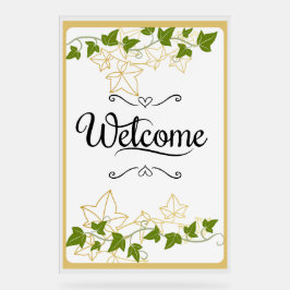 Begrüßungszeichen Acrylschild