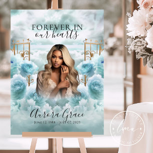 Begrüßungszeichen der goldenen Tore des Himmlische Poster