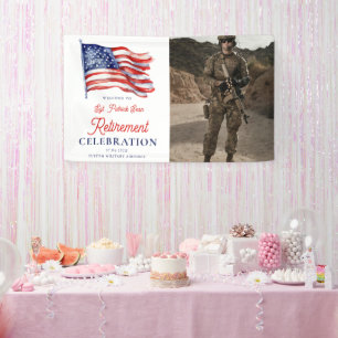 Begrüßungszeichen der modernen amerikanischen Flag Banner