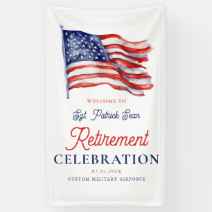 Begrüßungszeichen der modernen amerikanischen Flag Banner
