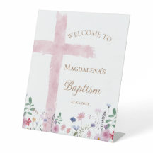 Begrüßungszeichen der Tauffrau