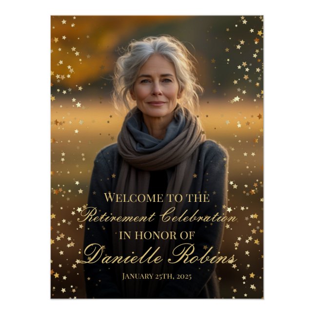 Begrüßungszeichen des Party für die Altersversorgu Poster (Vorderseite)