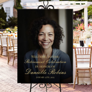 Begrüßungszeichen des Party für die Altersversorgu Poster