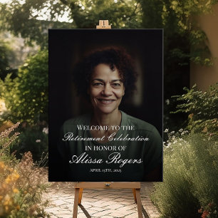 Begrüßungszeichen des Party für die Altersversorgu Poster