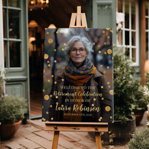 Begrüßungszeichen des Party für die Altersversorgu Poster