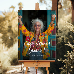 Begrüßungszeichen des Party für die Altersversorgu Poster