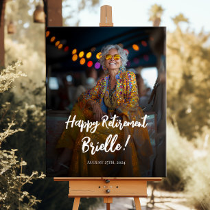 Begrüßungszeichen des Party für die Altersversorgu Poster