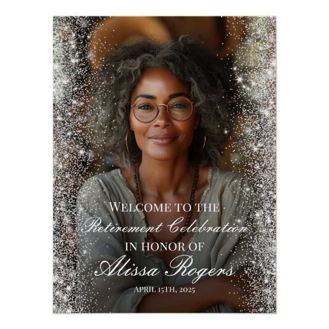 Begrüßungszeichen des Party für die Altersversorgu Poster (Vorderseite)