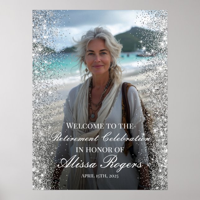 Begrüßungszeichen des Party für die Altersversorgu Poster (Vorne)